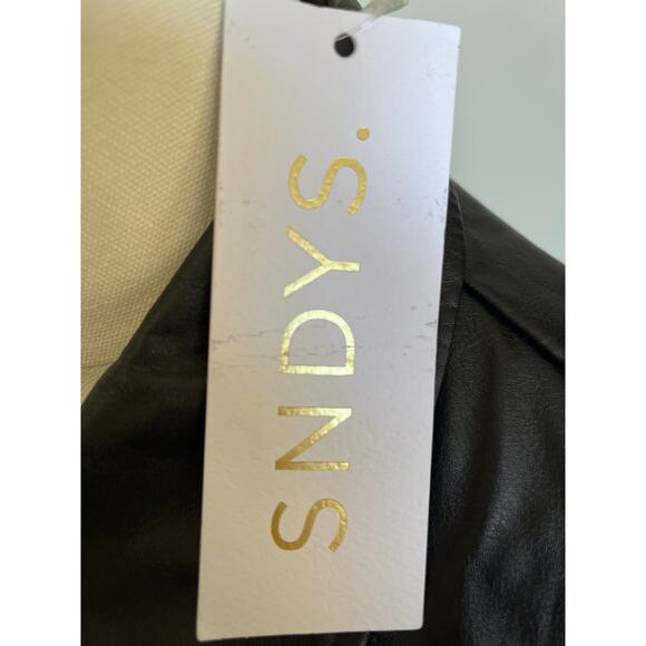 SNDYS | Women’s Faux Black Leather Jacket NWT | Size XS/2 - Picture 4 of 8
